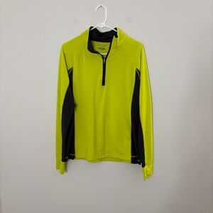 Tek Gear Women's Long Sleeve Top - Neon Yellow and Black